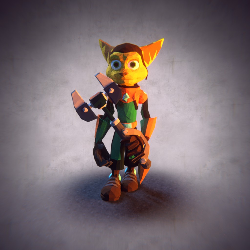 Low Poly Ratchet preview image 1